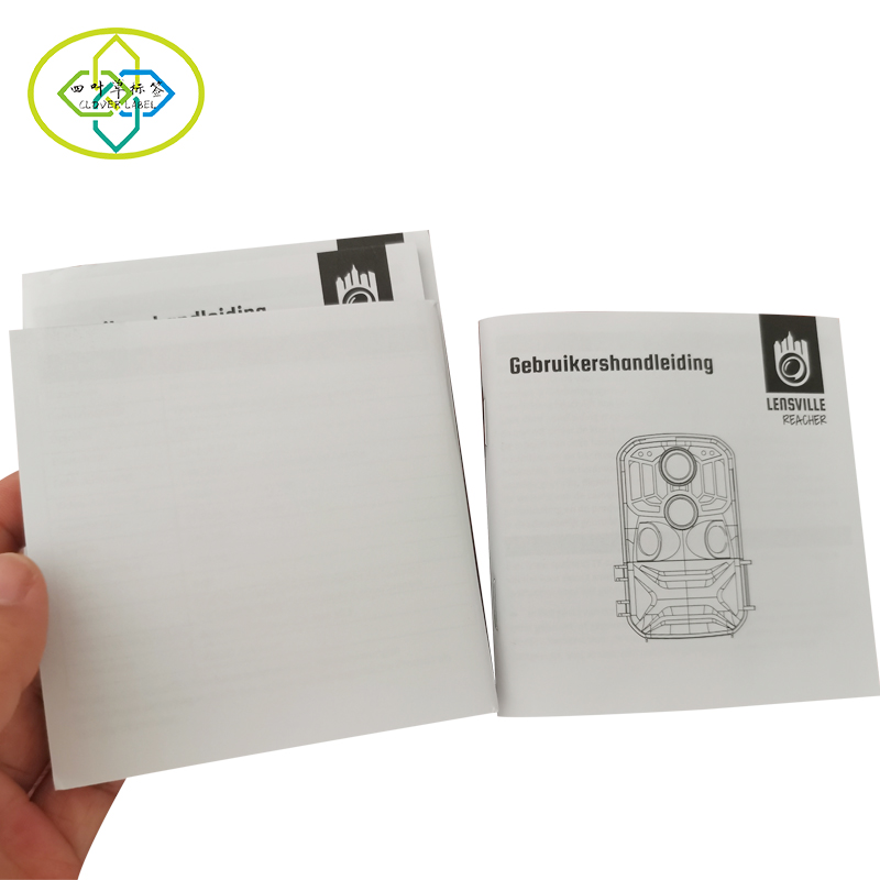 Factory Price Custom Printing 70gsm Offset Paper Folded Instruction Manual