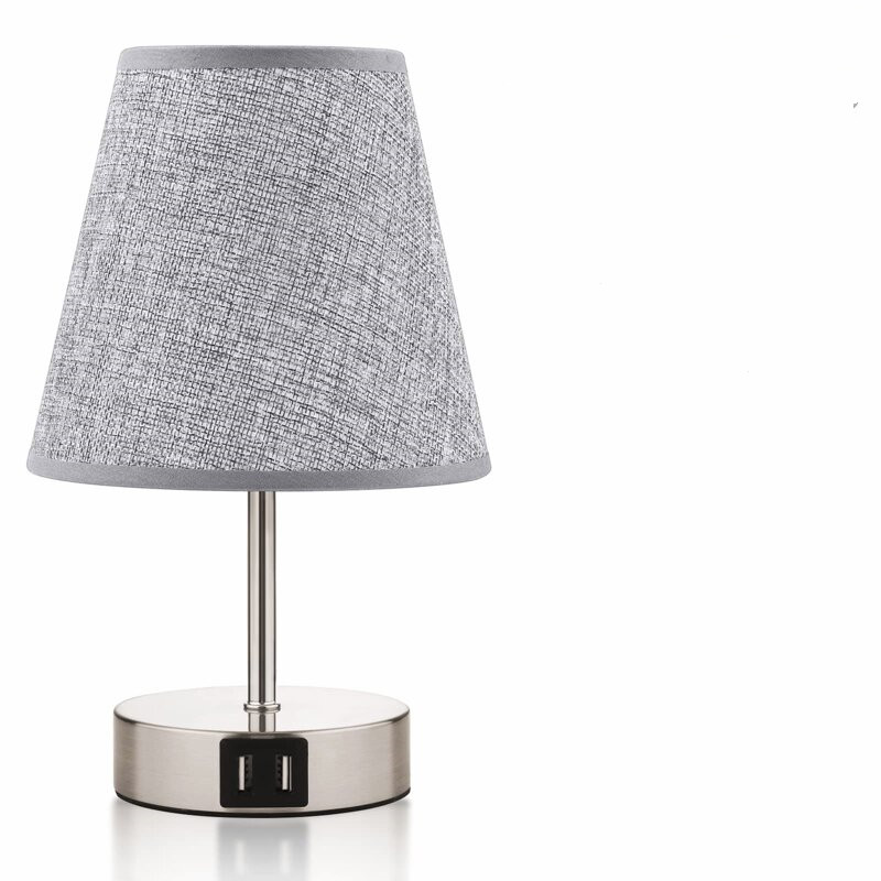 New Design Dimmable Touch Control Nightstand Lamp,Modern Desk Lamp With USB Ports