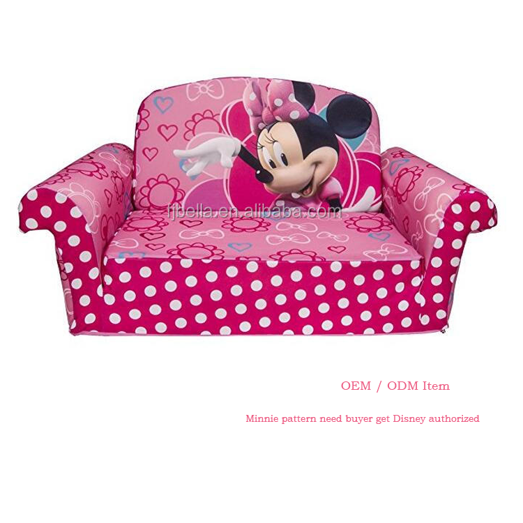 Modern Customizable Flip-Out Foam Sofa for Kids - Perfect Living Room Solution