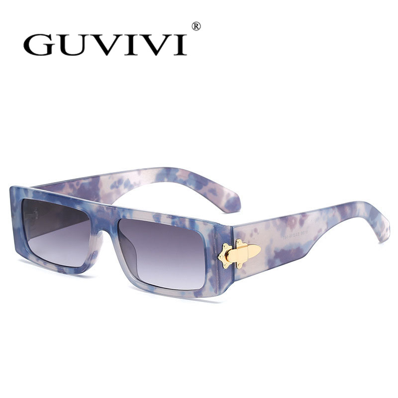 GUVIVI 2020 Новый стиль Роскошные модные брендовые женские Солнцезащитные очки женские Квадратные ретро солнцезащитные очки мужские