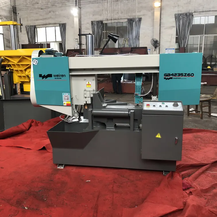 ODM Semi Automatic Miter Angle Cutting 0-60 Degrees Rotatable Table Band Sawing Machine GB4240Z60