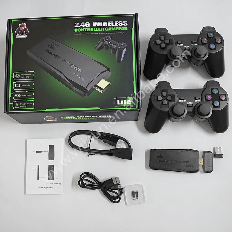 4K Игровая приставка HD Mini Consola box Ретро ТВ Видео игровая консоль 2,4G беспроводной геймпад игровой плеер для PS1/GBA