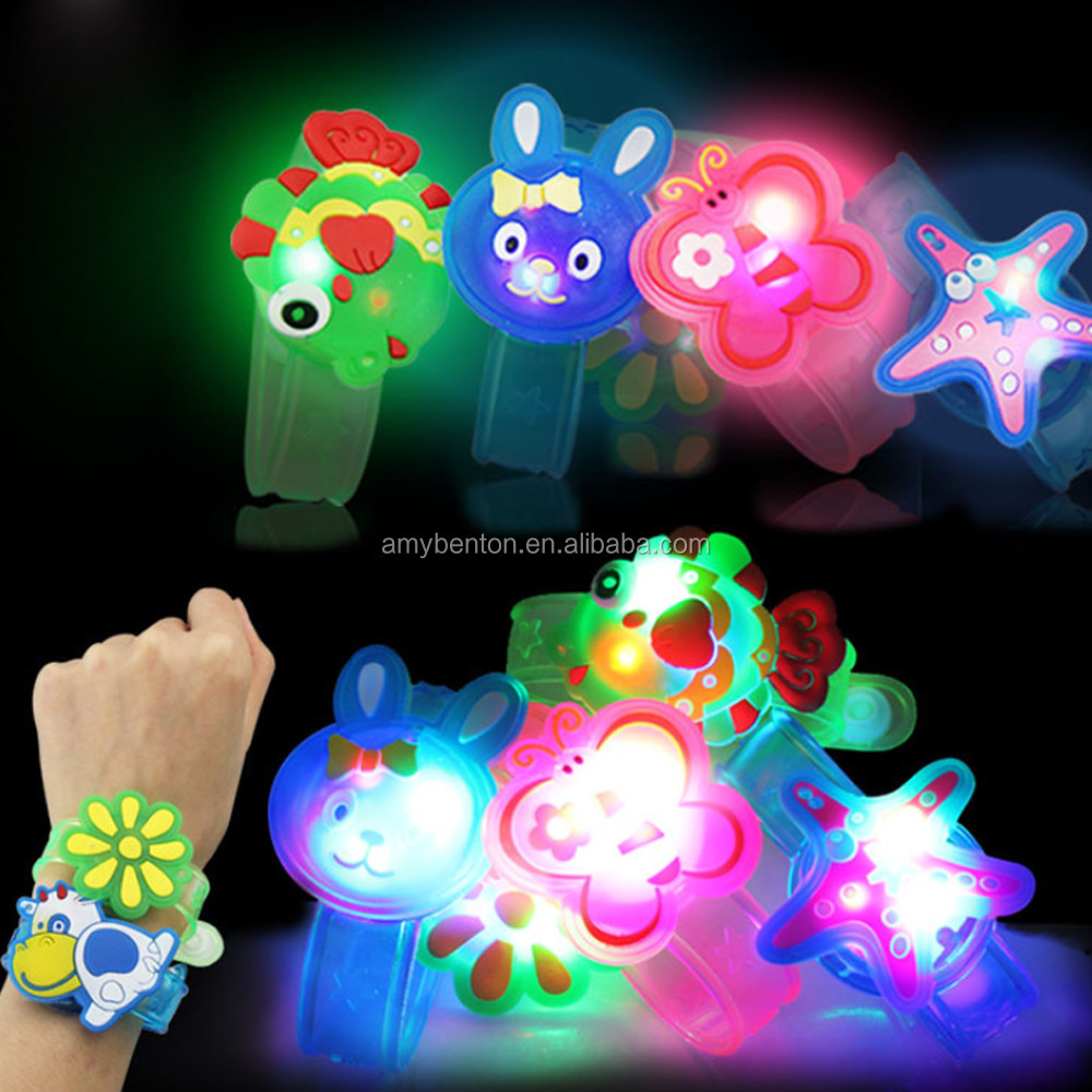 LED Lights Creative Bracelet Watch Flash Wrist Luminous Toys Light Flash Toys Gift For Kid