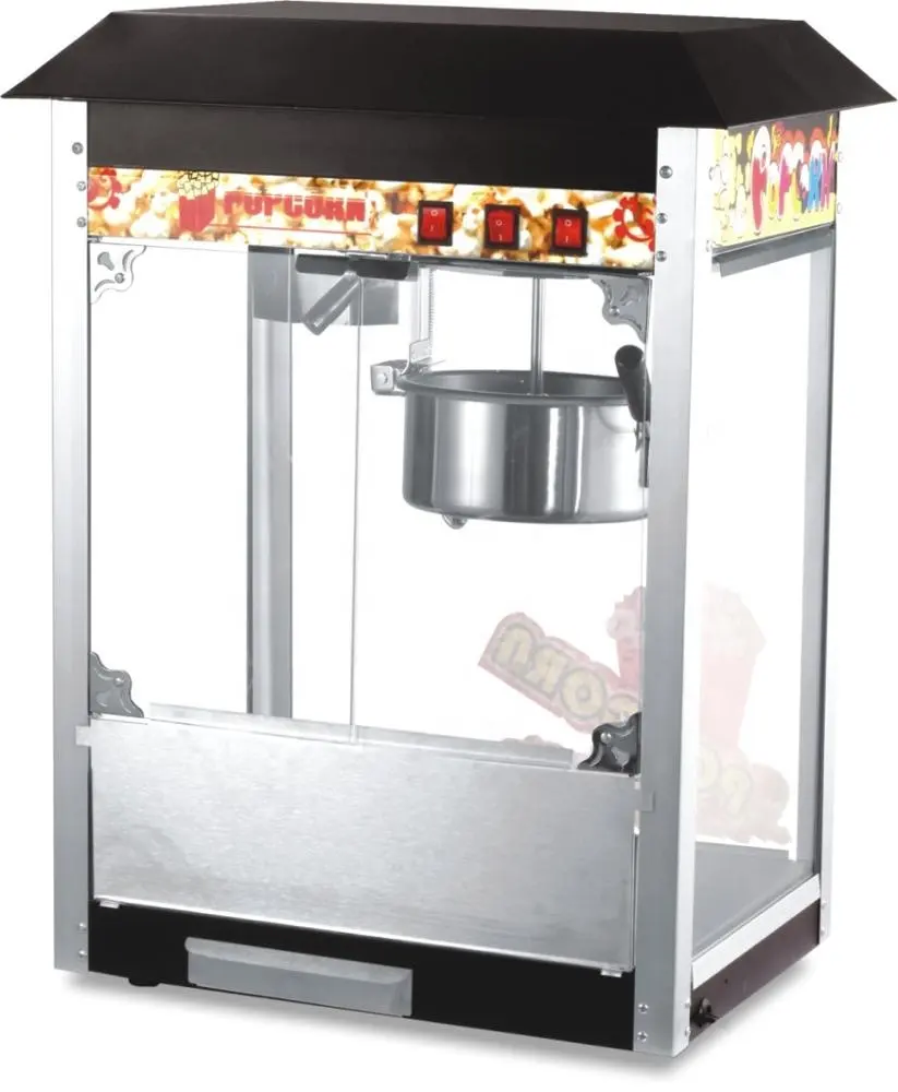Wholesale Price 8oz Kettle Commercial Black Popcorn Machine Pop Corn Making Machines for Commercial & Home Use