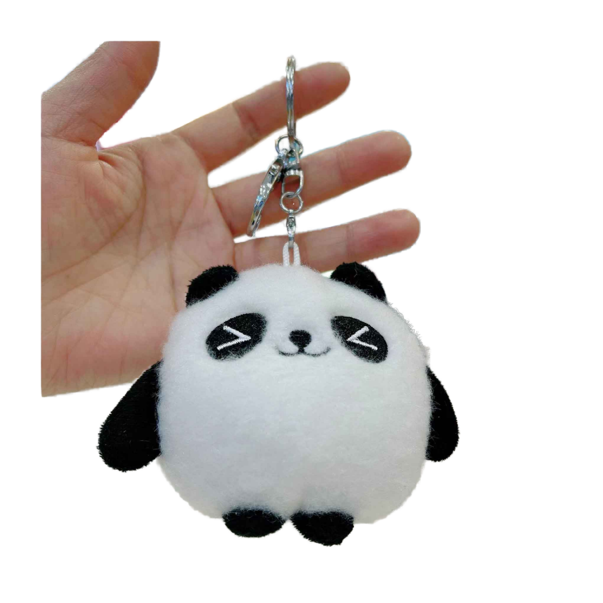 Trending Products 2025 New Arrivals Panda Plush Keychains High Quality Polyester Toys with PP Cotton Cute Style Super Soft