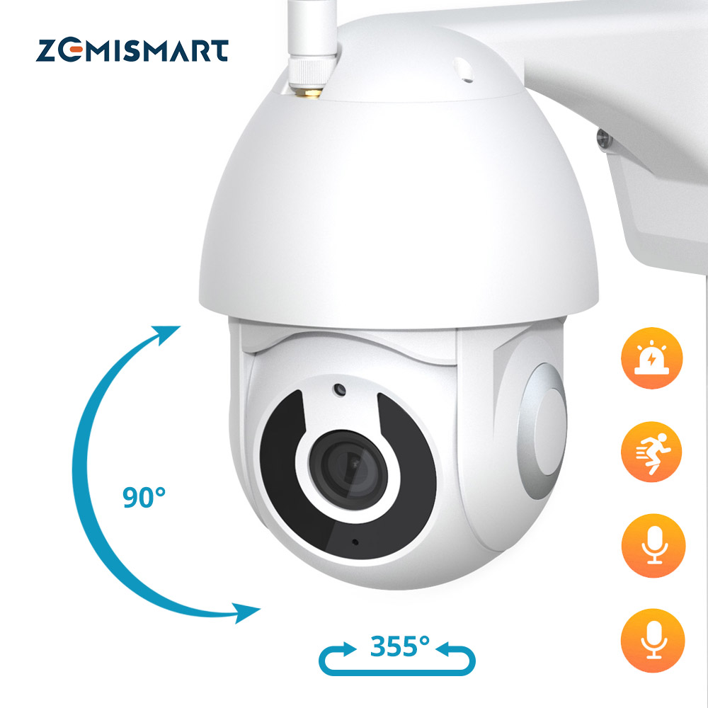 Zemismart Tuya Wi-Fi умный контроль камеры обнаружения человека домашней безопасности 1080P IP камера 2-полосная аудио монитор младенца Водонепроницаемый 65