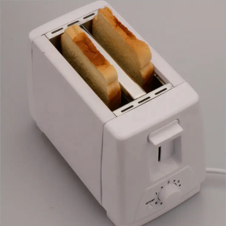 BSCI Factory 800W Electric 2 Slice Sandwich Bread Toaster With Bun Warm Rack Optional