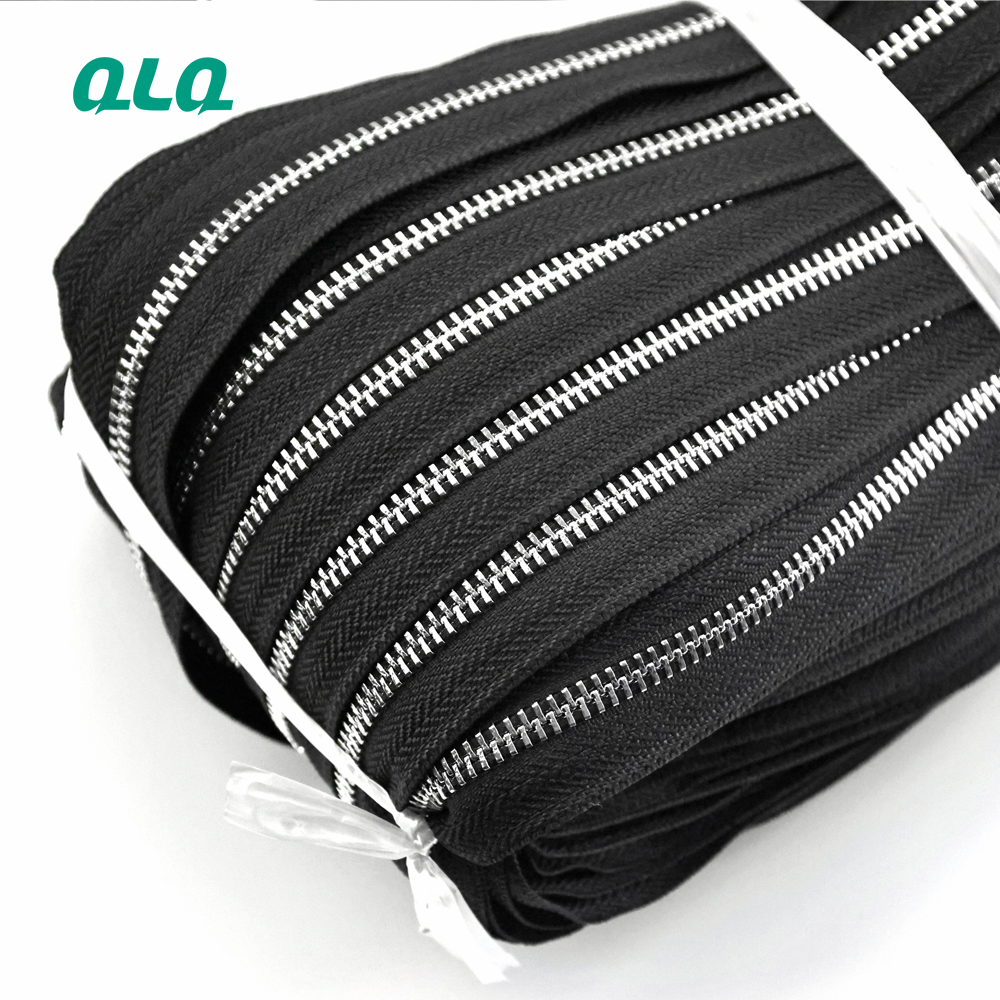 Factory Cheap Custom 3# 5# 8# 10# Brass Aluminum Zipper Metal Zip Cierre for Hoodies\/Jeans\/Jackets\/Handbag Garment Zipper