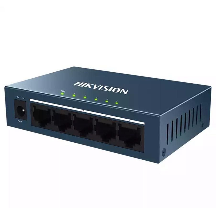 Оригинальный 24-портовый гигабитный интеллектуальный коммутатор HIK LR2110-8ET-120 8-портовый коммутатор ePoE 10/100/1000 Мбит/с поддержкой Hi-poe