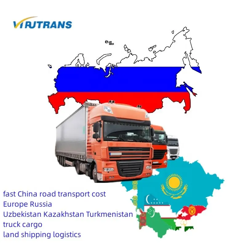 Fast China Road Transport Cost Europe Russia Uzbekistan Kazakhstan Turkmenistan Truck Cargo Land Shipping Logistics