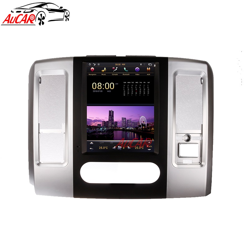Aucar10.4 "Android 9 для Dodge RAM 1500, грузовиков, 3 места 2008-2019, автомобильное радио, стерео, видео, GPS, головное устройство мультимедийной навигации PX6