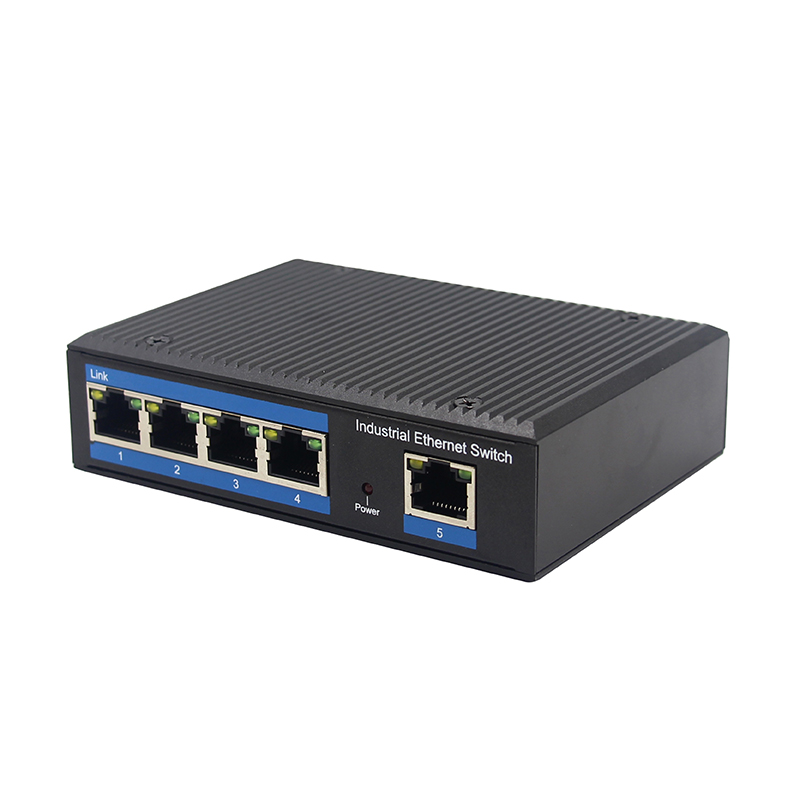 AS-ES5PG промышленный Ethernet коммутатор 5 портов гигабитный сетевой коммутатор PoE питания постоянного тока Резервирование питания DIN rail Ethernet-коммутатор