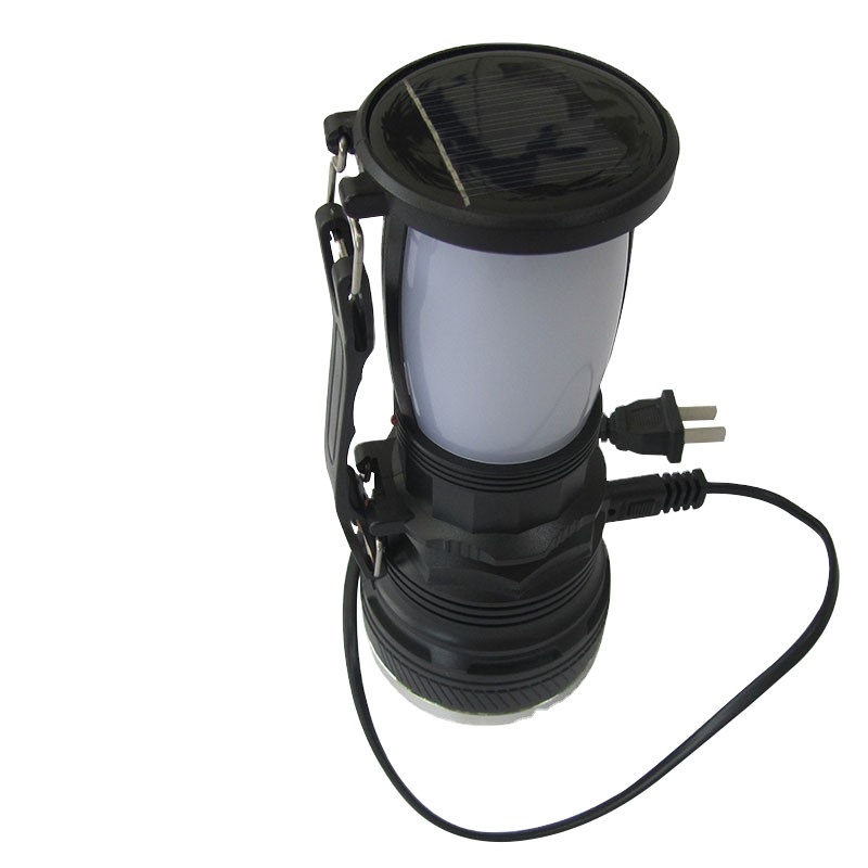 rechargeable COB plastic big power camping lamps flashlights