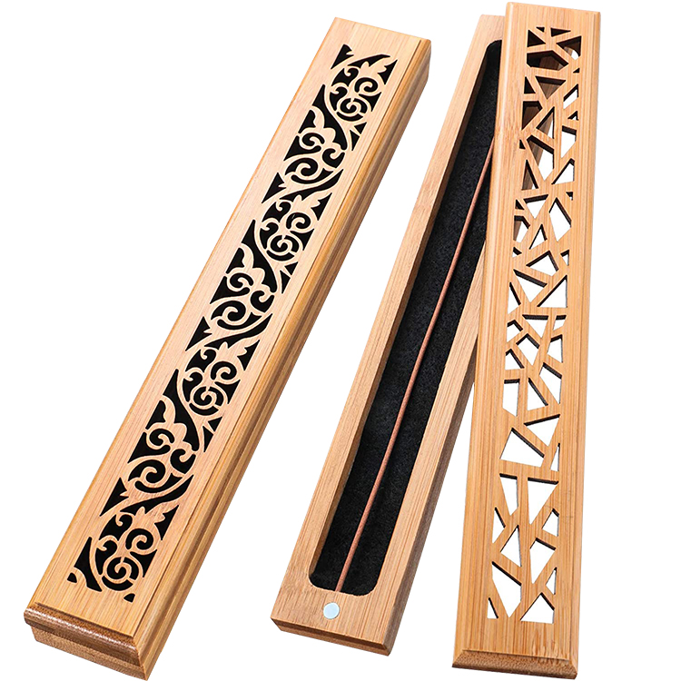 Wholesale Custom Seed Aroma Stick Holder Incense Box Burner Chinese Style Home Decor with Fragrance Use Wooden Incense Gift Box