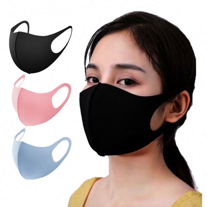 wholesale washable dust-proof Reusable ice silk fashion cotton face maskes PM2.5 custom LOGO cool designer Breathable facemasks