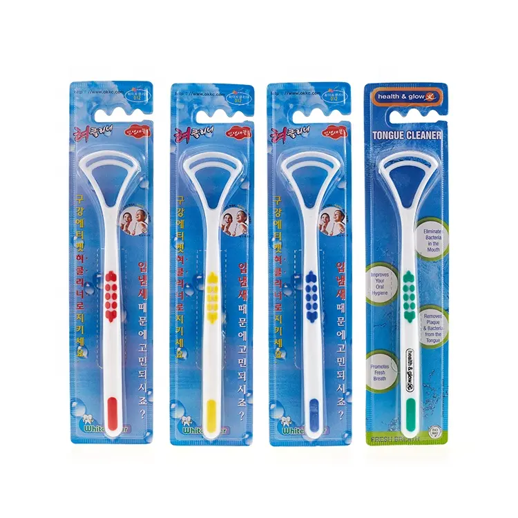 ISO CE approved high quality dental tongue cleaner scraper tongue brush