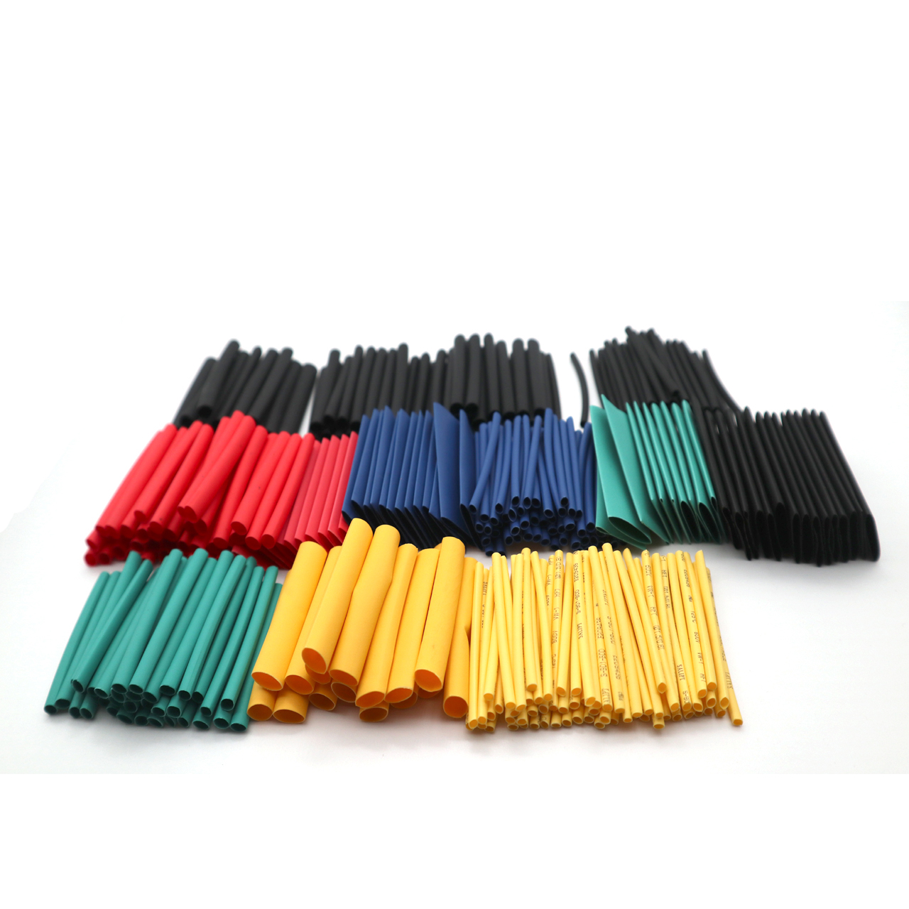530pcs/set environmental protection thin wall transparent roll kit shrinking pack pe heat-shrink tube