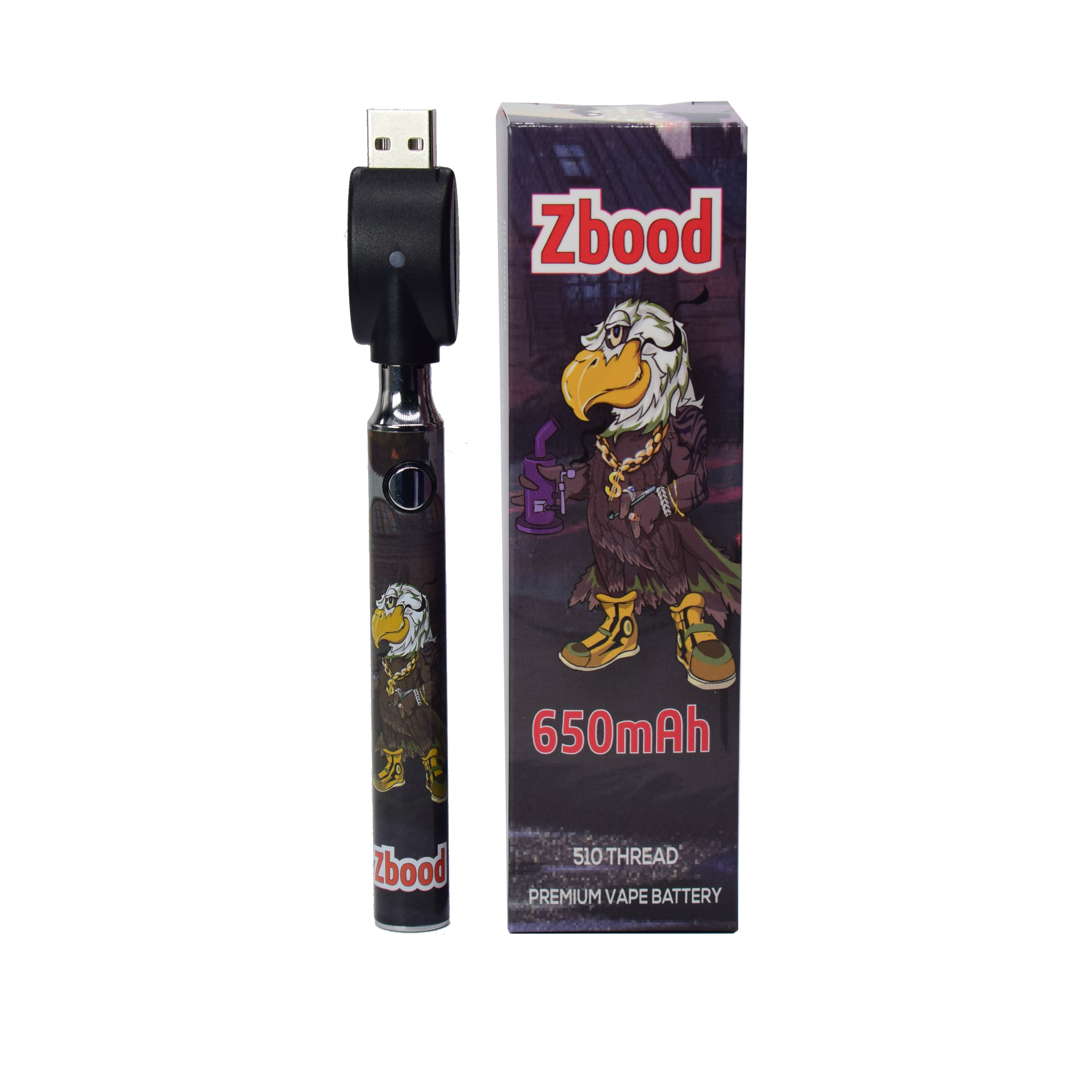 Custom Logo 510 Rechargeable 650 mAh Vape Pen Battery Variable Voltage Cbd Battery Twist Auto Draw Cbd Battery
