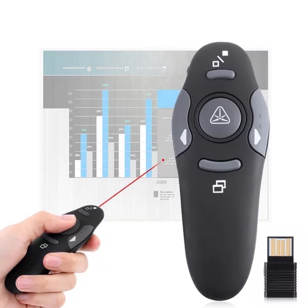 Презентация 2,4G PPT лазерные указки Дистанционное управление USB беспроводная презентация красная лазерная указка Powerpoint Clicker