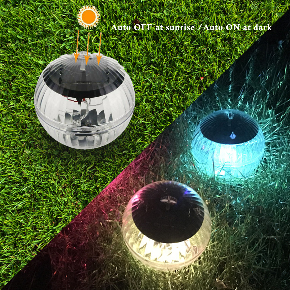 Amazon hot Solar Swimming Pool Party LED Night Light Outdoor Underwater Floating Lamp