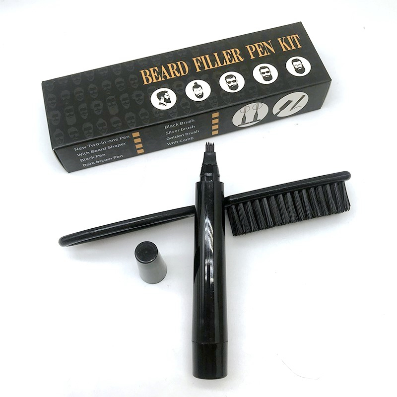 Hot Selling Natural Beard Filler Pencil Filling Long Lasting Beard Full Enhancer Pen For Man