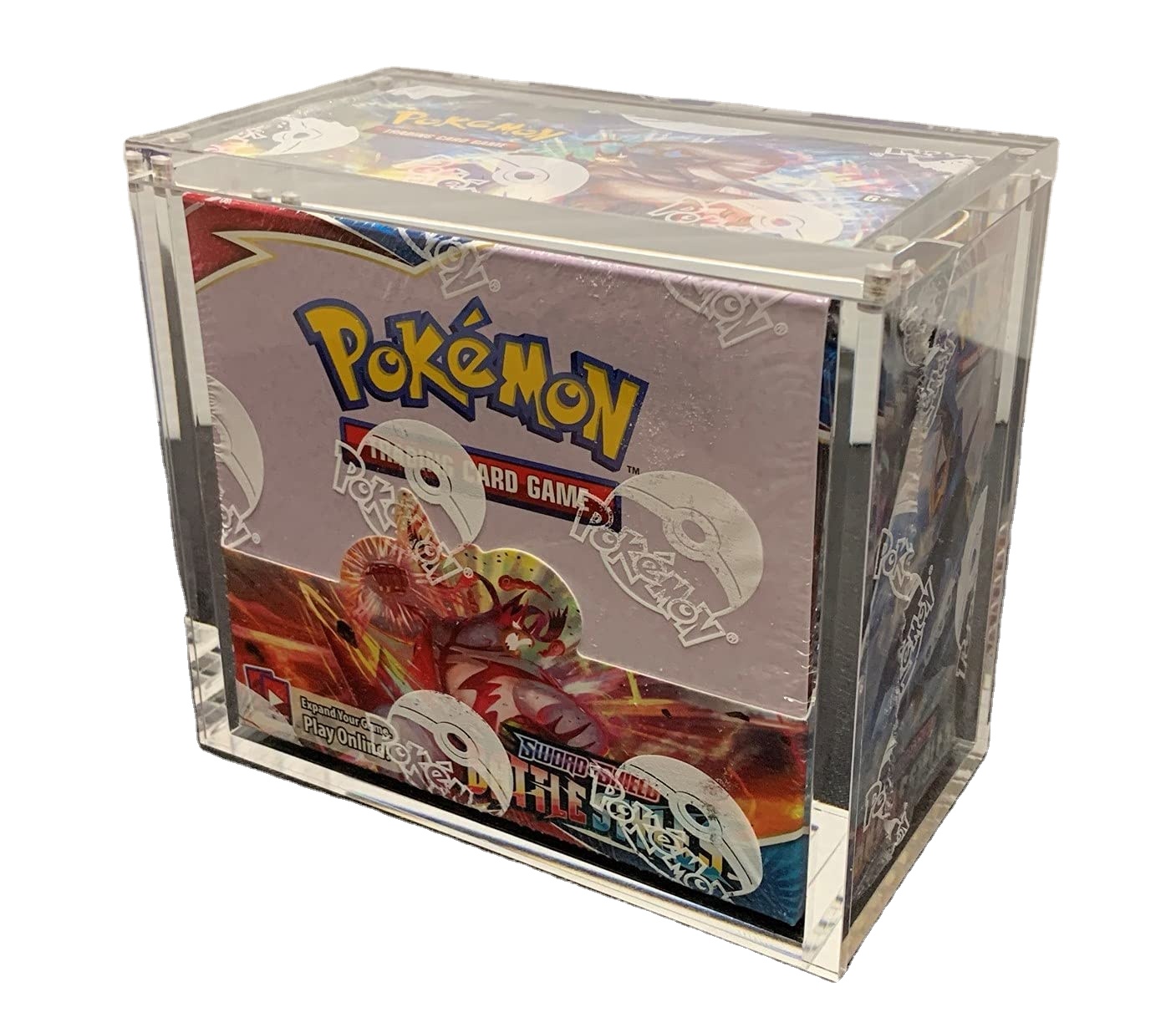PKMN коробка для усиления акриловый корпус для дисплея Акриловый Корпус для хранения акриловый Магнитный ящик с верхней крышкой