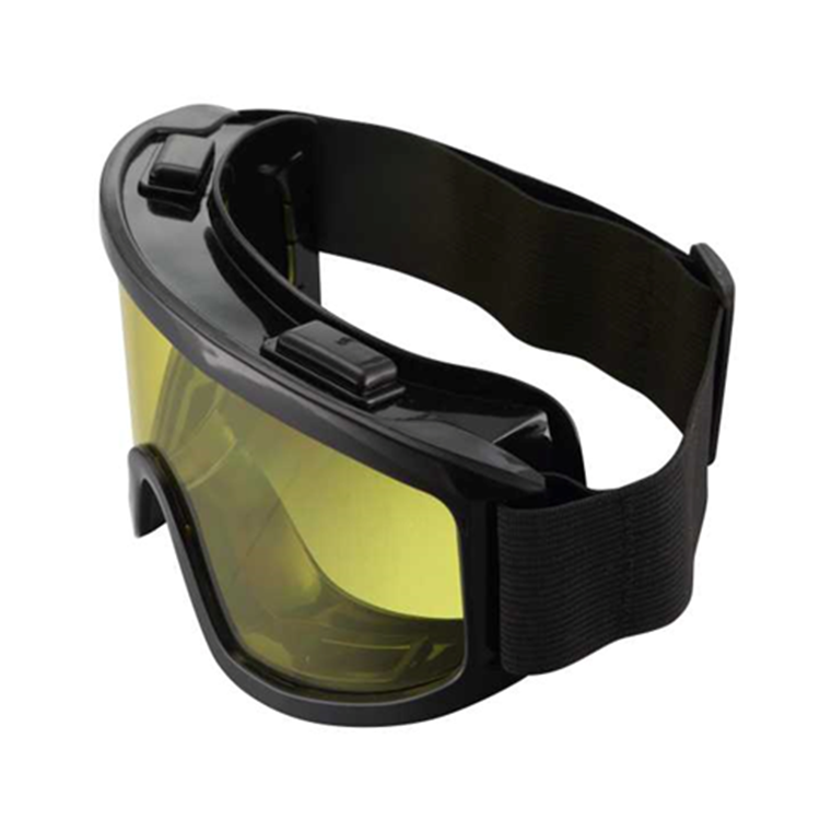 Custom work safety glasses ansi industrial safety goggles splash-proof clear colored yellow safety glasses for eye protection