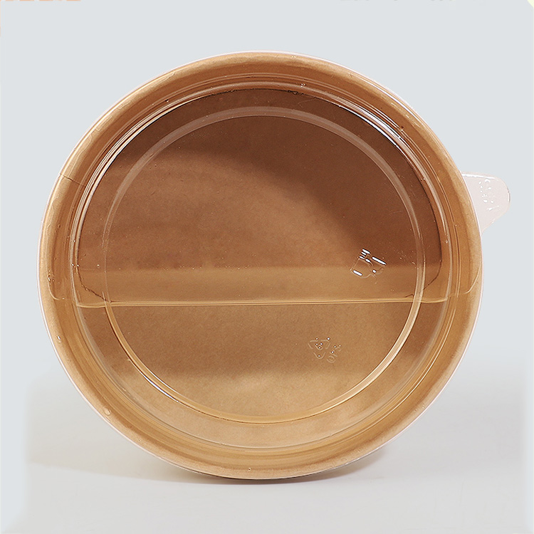 Custom printing color food take away 12 oz 500ml 850ml 1000ml 1300ml biodegradable rounded disposable paper bowl lid container