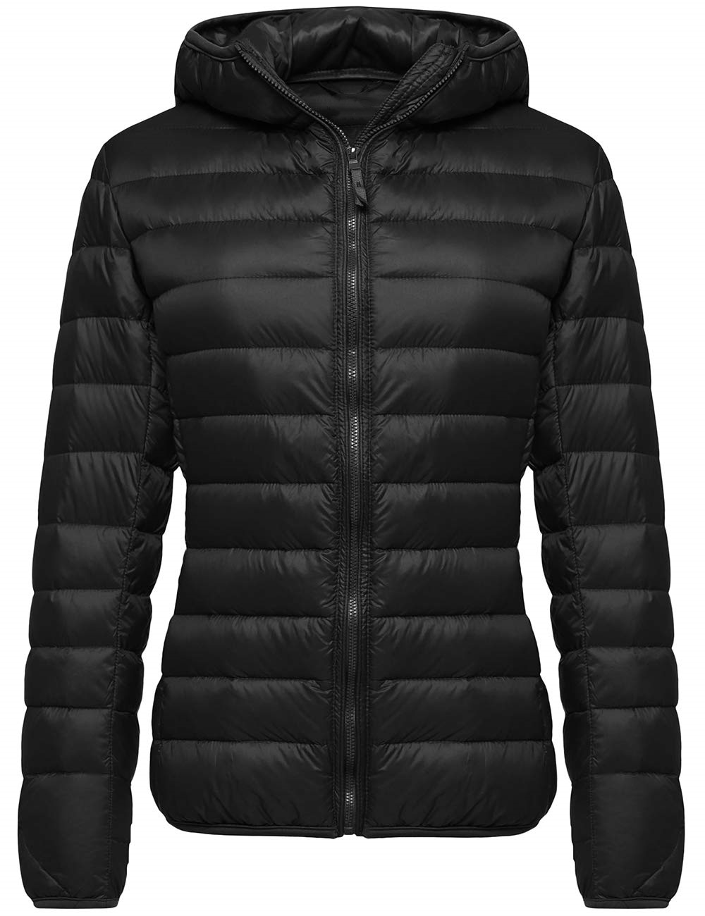 wholesale women down jacket 80% duck down hooded packable ultra light weight short plain dyed blank down jacket