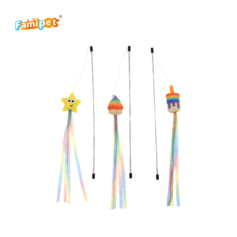 Factory Direct Price Unique Styling Long-tailed Tassel Training Cat Toy