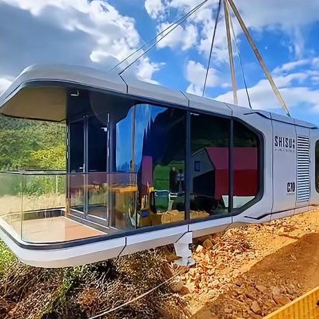 2022 г., новейший дизайн, современный модульный 40-футовый контейнерный дом для курорта, на продажу