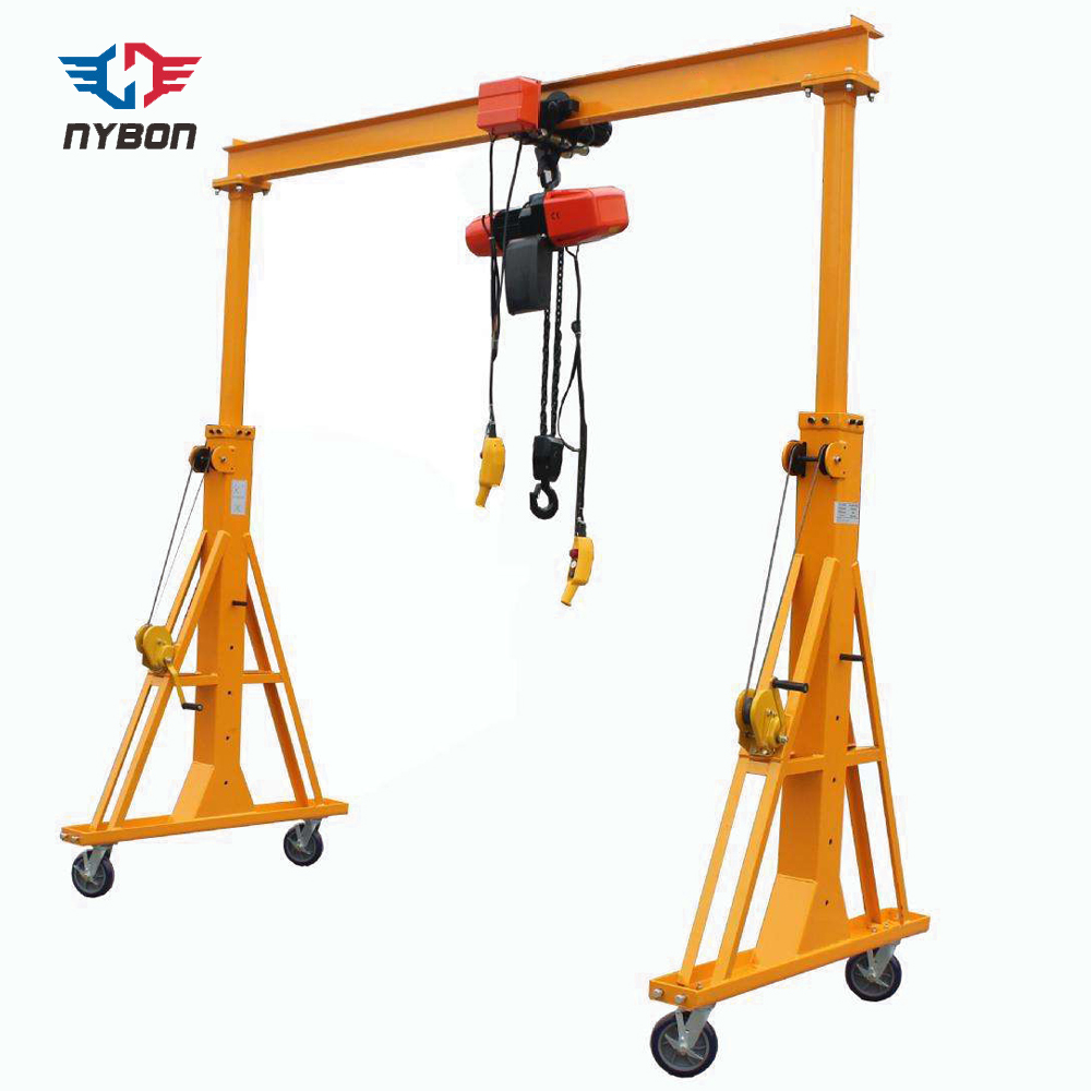 mh model a frame portable mini mini cable reel gantry crane with wheels