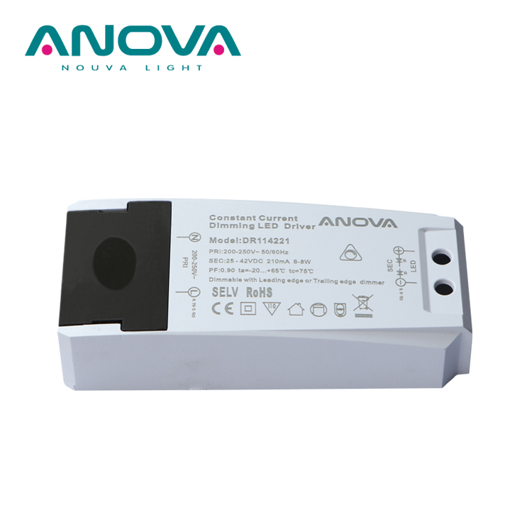 Светодиодный драйвер постоянного тока ANOVA Dimmable 6-8W 210mA