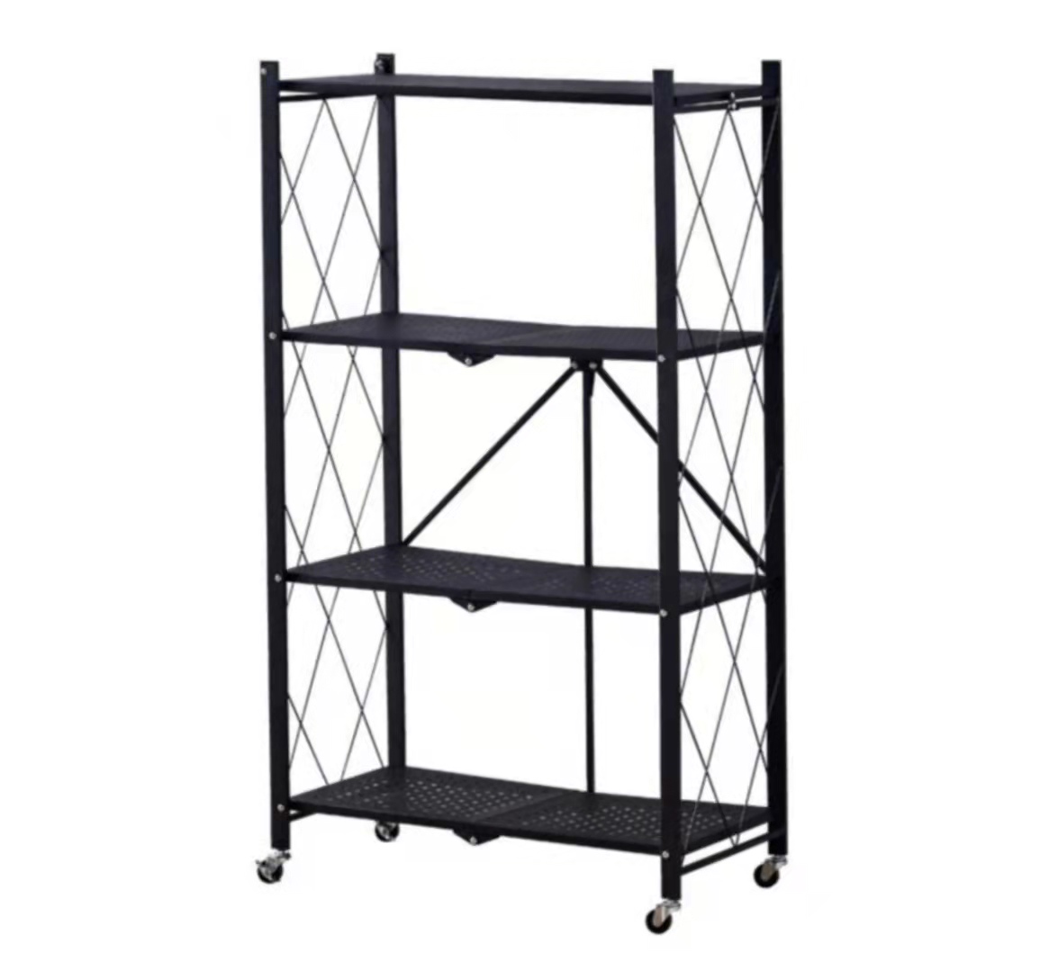 Save Place 4 Tiers Metal Rack Shelf Kitchen Organizer Shelf Rack Flexible Storage Shelf