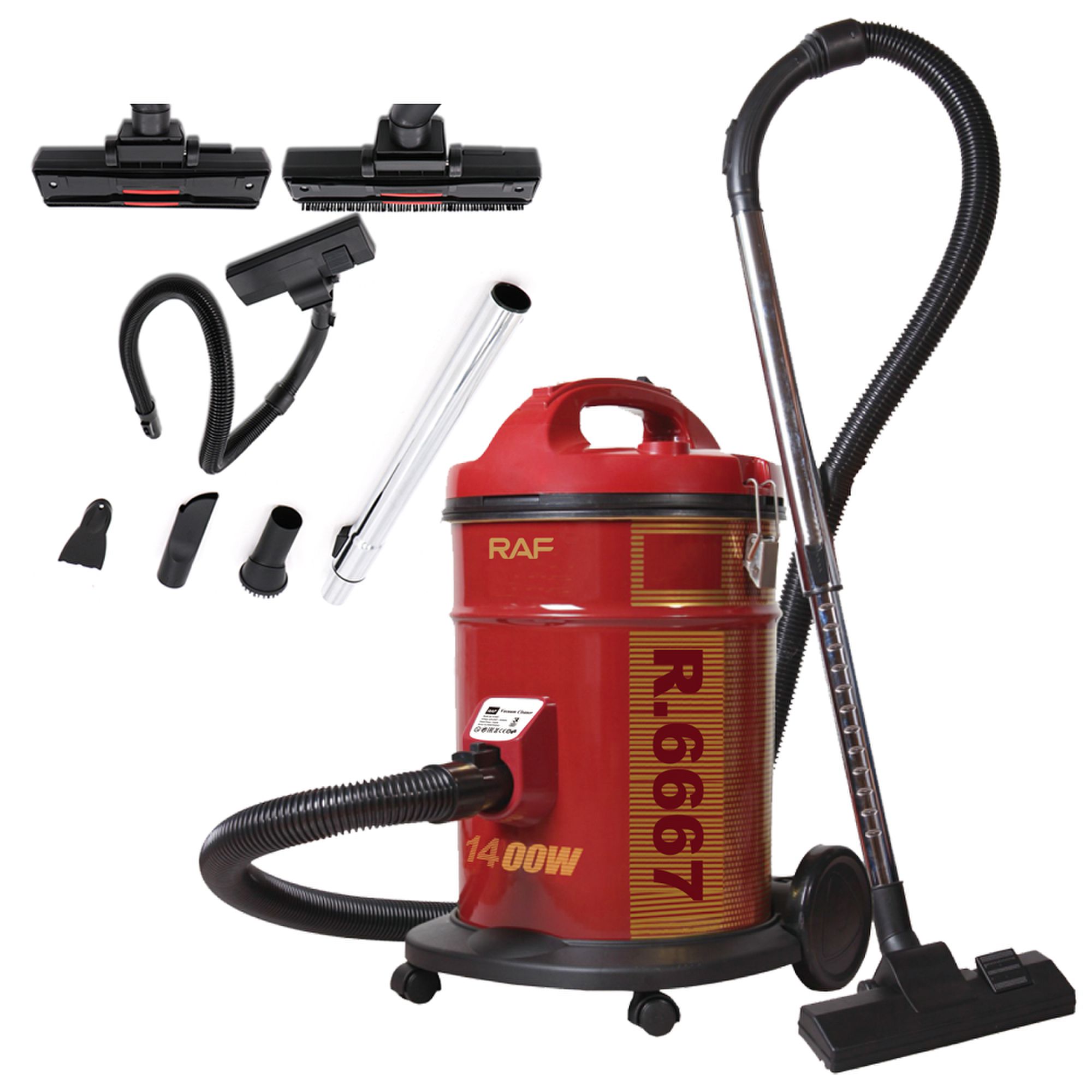 Top Selling Big Capacity Professional Wet And Dry Canister Vacuum Cleaner With Dust Bag