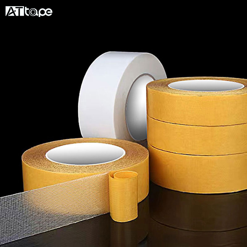 Yellow color Double Sided Adhesive Tape for Arts and Crafts, Woodworking, and Holding Down Carpets