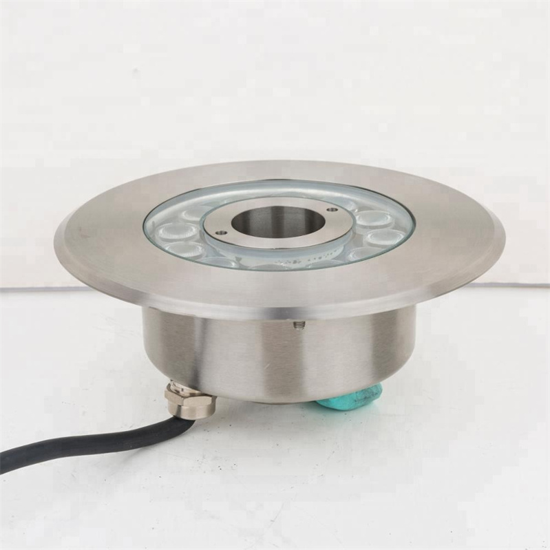 DMX control dry deck jet nozzle water fountain led light