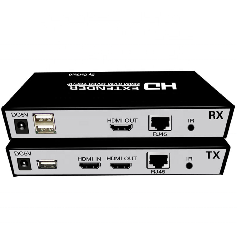 Usb-удлинитель мыши через ethernet 4K 200M HDMI удлинитель по Cat5e Cat6 tcp/ip HDMI к RJ45 преобразователю