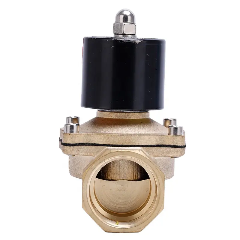 Brass Solenoid Valve 2W320-32 Normally Closed Type Electric AC220V Brass Automatic Solenoid Valve Price Water/Air Solenoid Valve