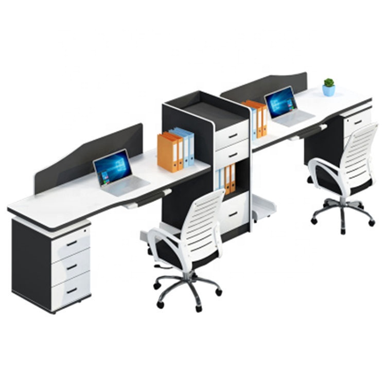 Modular 2 people side by side desk and table workstations workstation office desk modern office workstation
