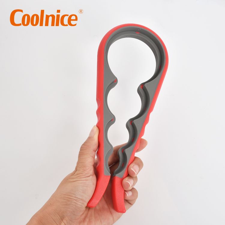 Jar Opener Bottle Opener 5 in 1 Multipurpose Gripper Kit with Silicone Handle for Weak Hands Children Elderly Arthritis Patients