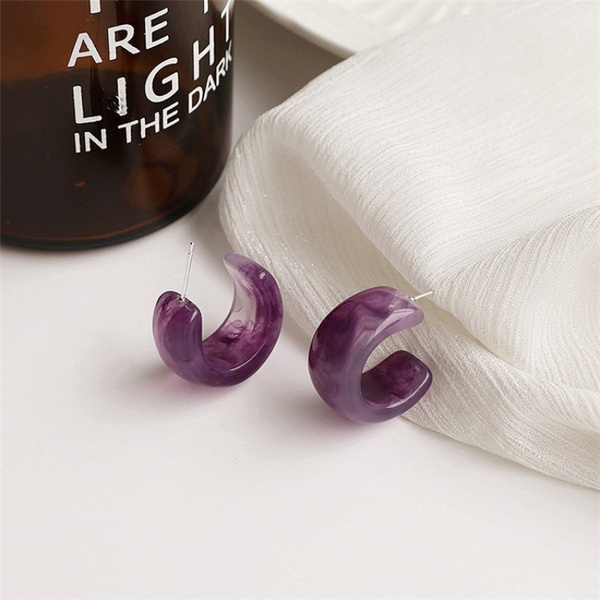 Korean Style Geometric Acrylic Earrings