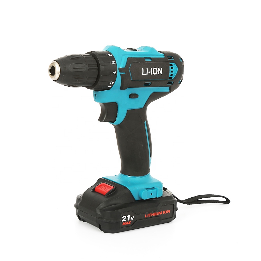 Custom Wholesale Electric Screwdriver China Factory Supply High Quality Arrival Power Drills 21V Li-Ion Battery Impact Drill Set