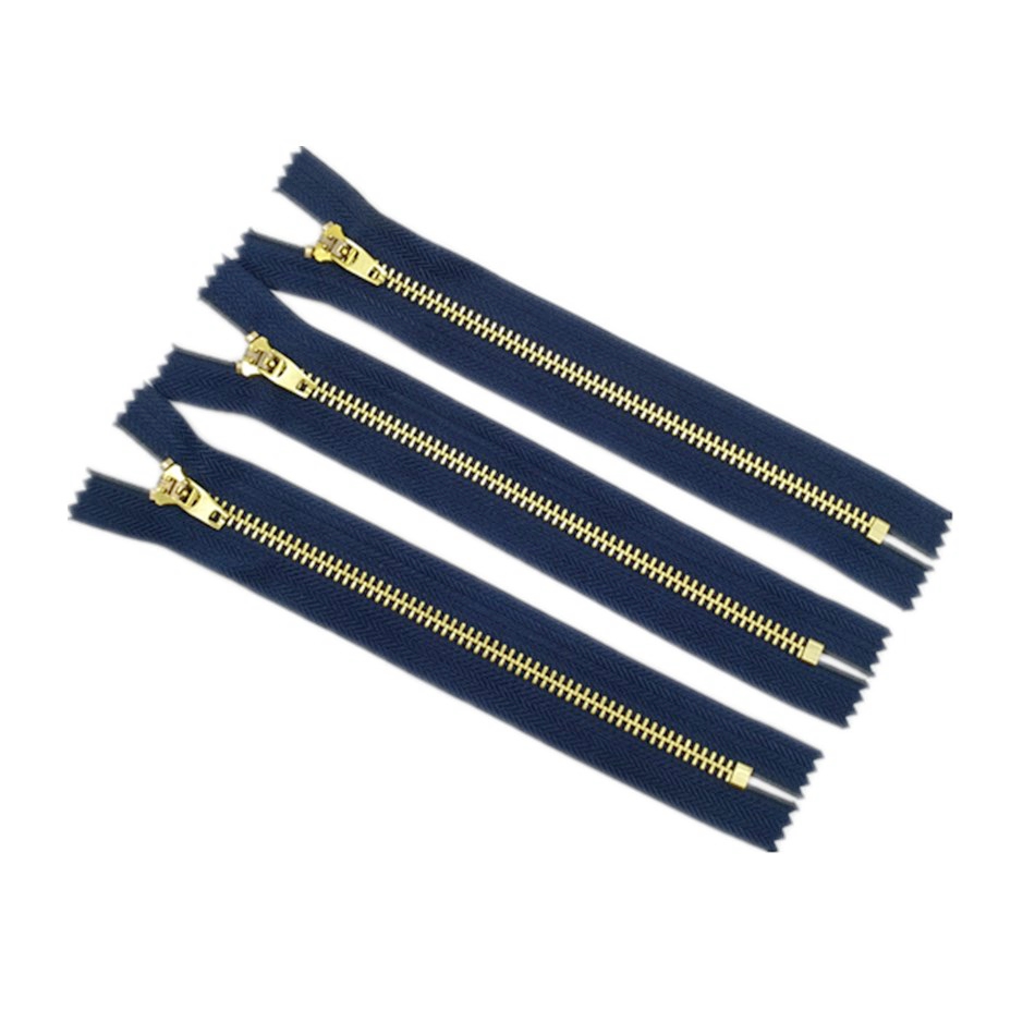 Wholesales jeans trouser accessories 4YG denim close end custom hoodie metal zipper