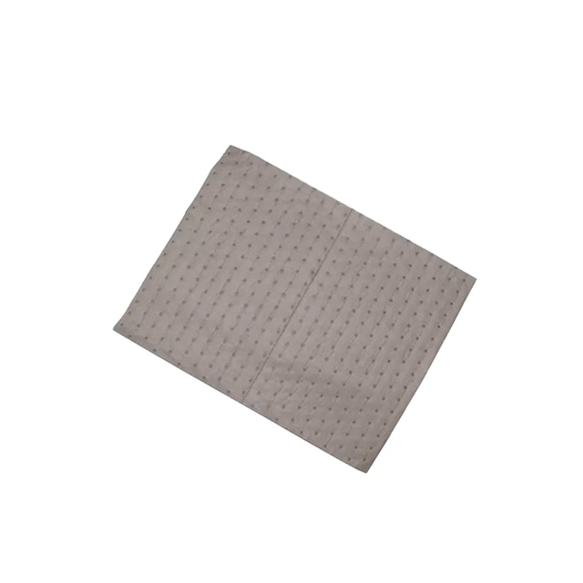 High absorbency universal spill absorbent pad grey oil absorbent sheet