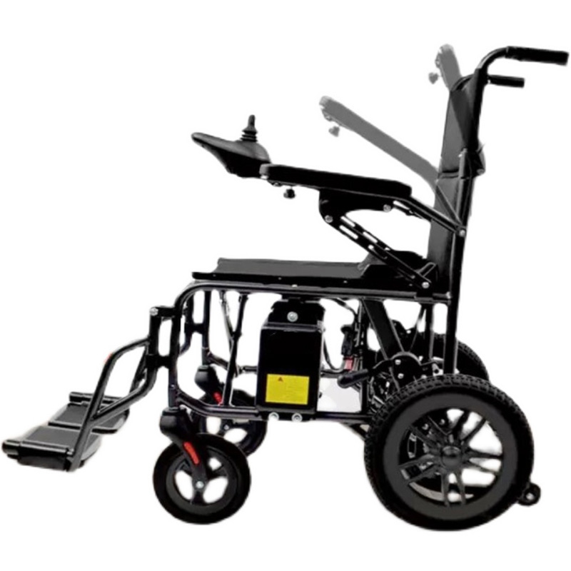 Steel Electric Lightweight Foldable Wheelchair for The disabled Reclining Folding Electronic Lying Electric Wheelchair for Sale