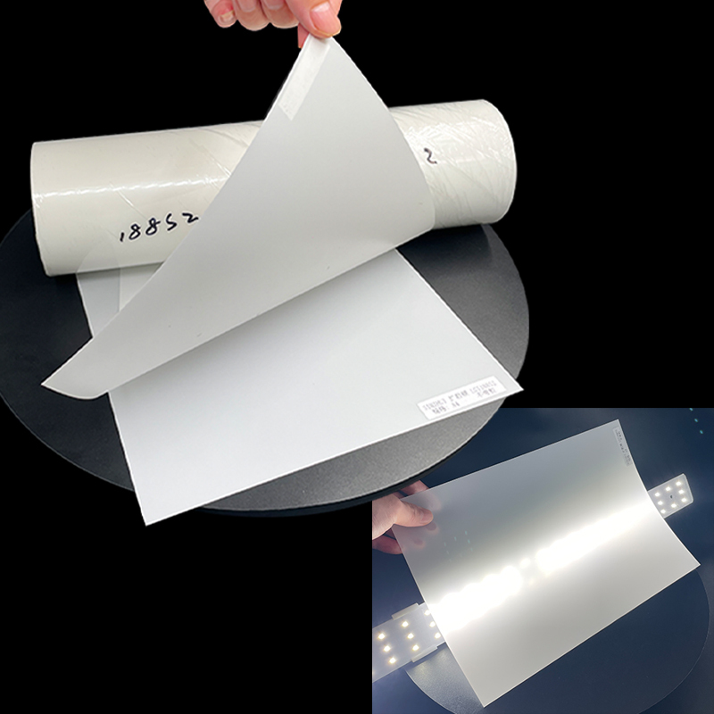 1m/3m/5m LED lighting diffuser film PET backlight homogenizing guide film sheet without adhesive diffusion film