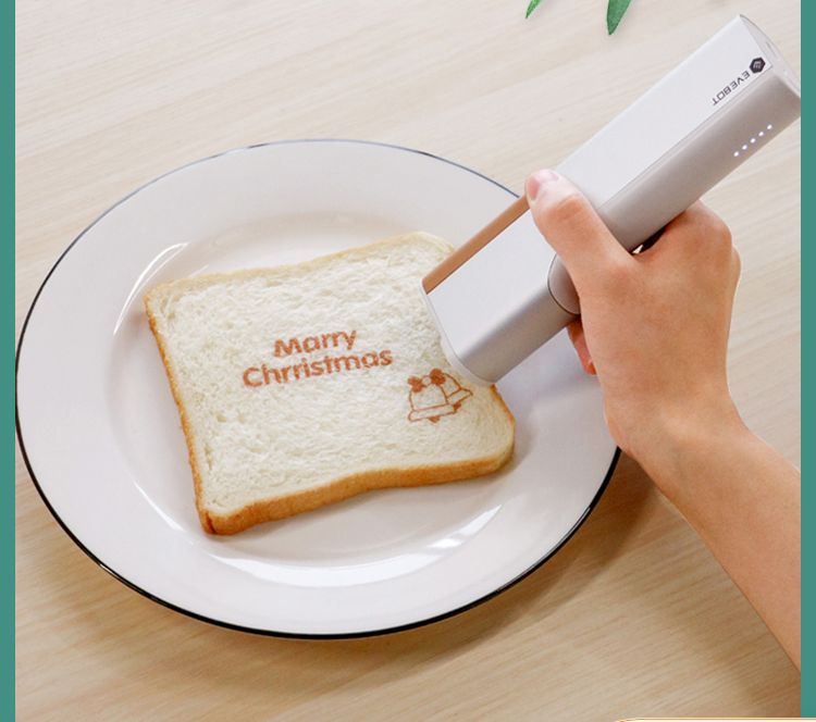 EVEBOT Printpen Portable Coffee Latte Printer Wireless Intelligence Food Printing Edible Ink Label Pattern Creative Breakfast