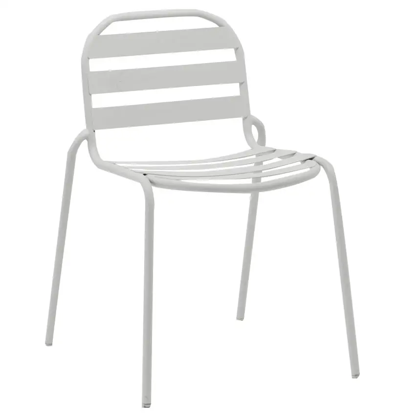 Factory Outdoor Seating Garden Chairs Galvanized Steel Chairs Stackable