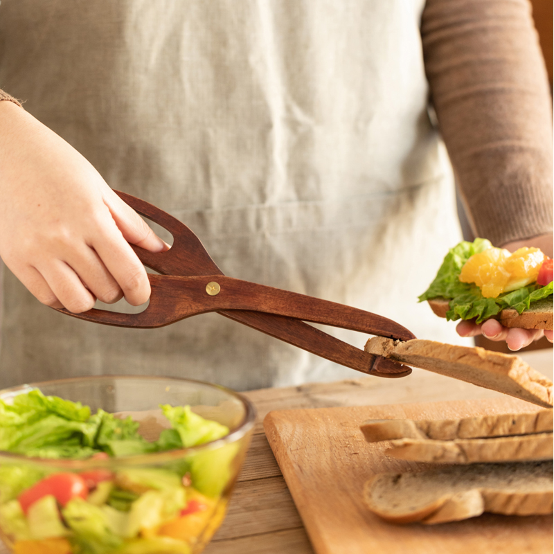 Natural Eco-friendly Kitchen Scissors Beech wood Scissors